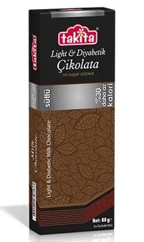 Takita Light & Diyabetik Çikolata Sütlü